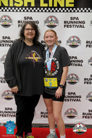 Banner with finisher medals